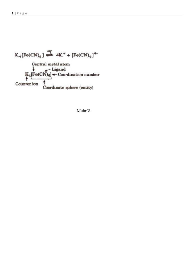 Unit 9.coordination Compounds | PDF | Coordination Complex | Ligand