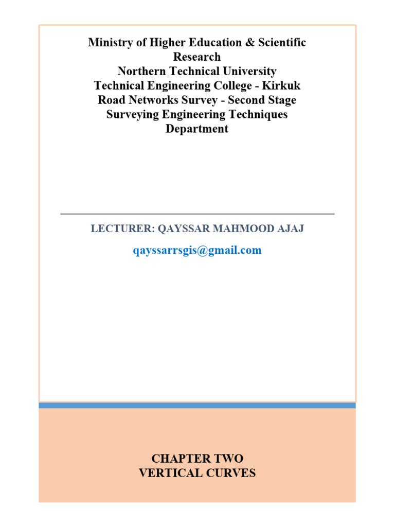 2 - Vertical Curves | PDF | Tangent | Elementary Geometry