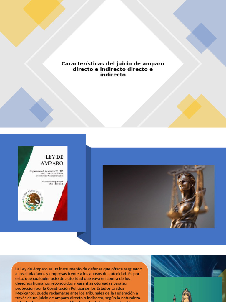 Diferencias entre Amparo Directo e Indirecto | PDF | Sentencia (ley ...