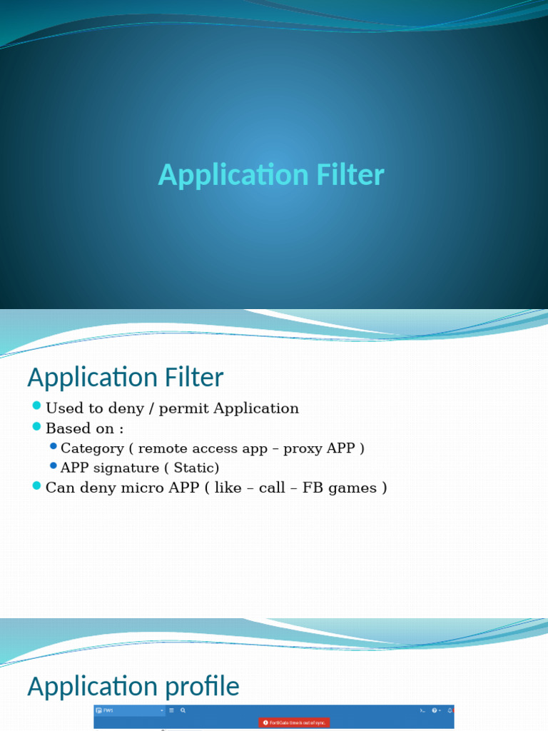 Application Filter for Access Control | PDF | Computers