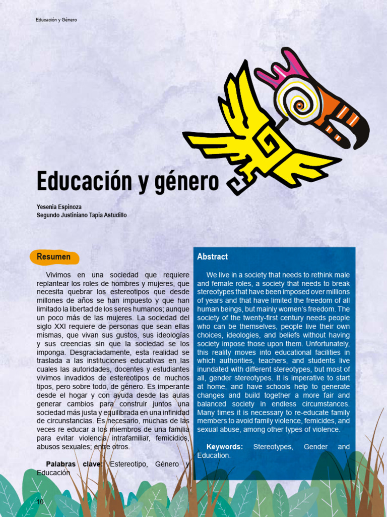 Educación y Estereotipos de Género | PDF | Discriminación | Género