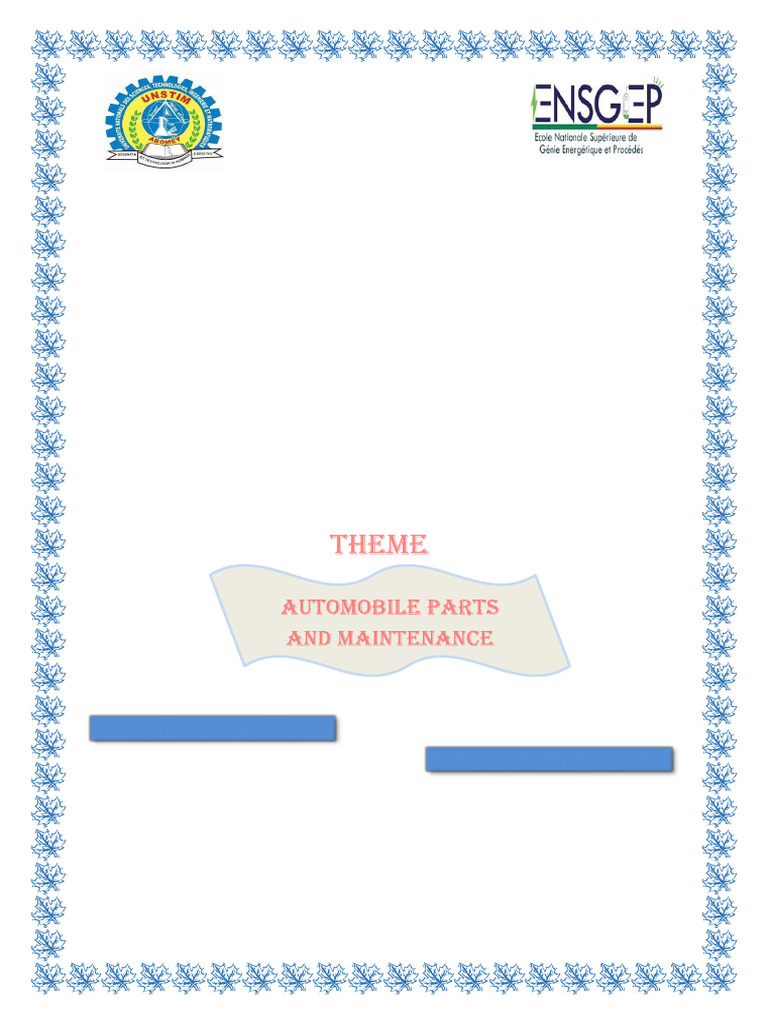 Automobile Parts and Maintenance Guide | PDF | Brake | Steering