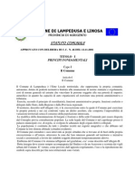 Statuto Comune di Lampedusa e Linosa