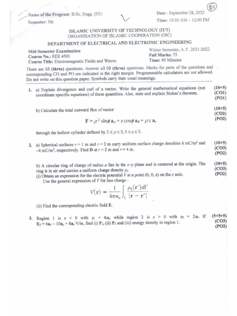 Mid 21-22 5th Sem | PDF