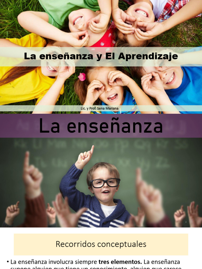 La Ensen Anza y El Aprendizaje 0A | PDF | Aprendizaje | Enseñando