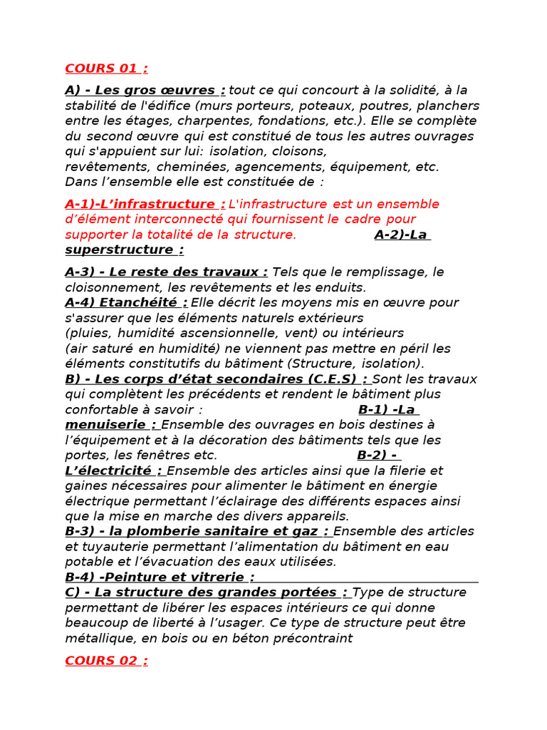 Guide complet des travaux de construction | PDF | Escaliers | Béton