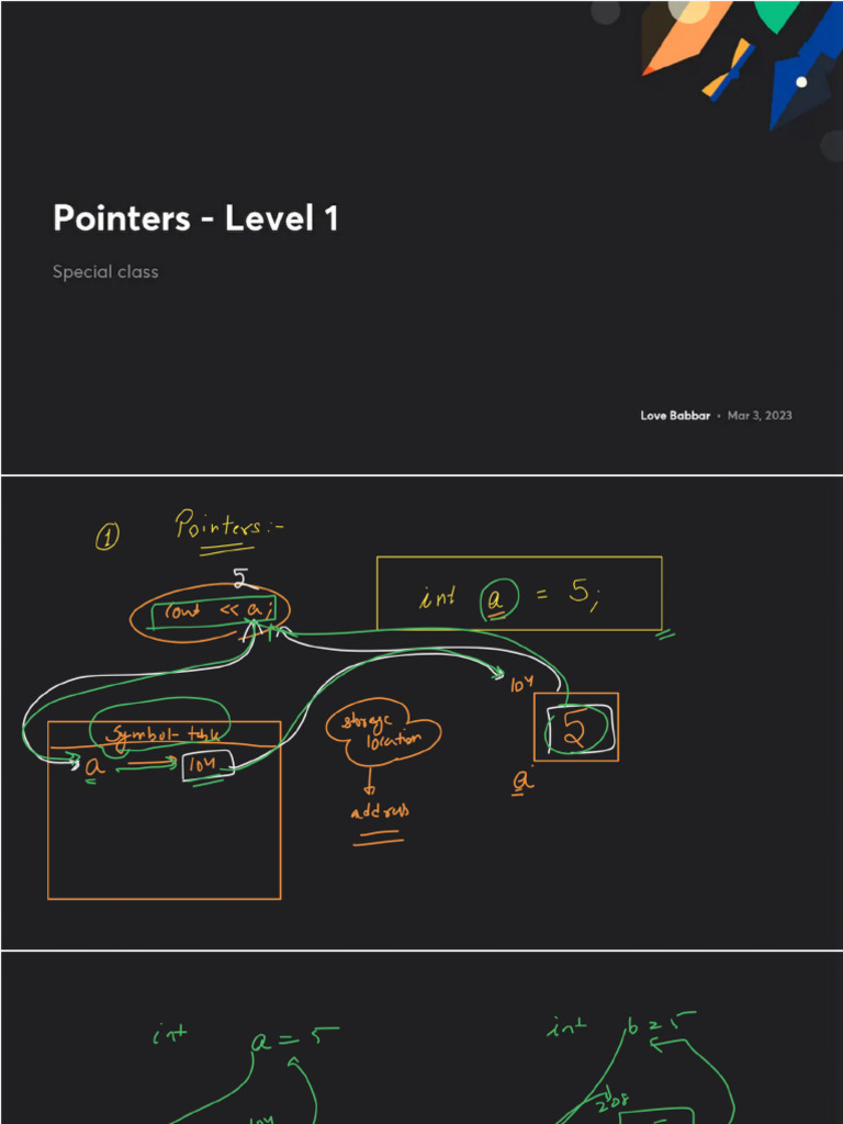 Pointers Level 1 With Anno | PDF