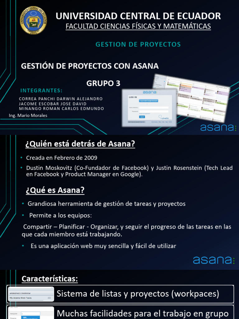 Gestión de Proyectos con Asana | PDF | Software de la aplicacion ...