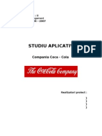 Studiu Aplicativ - Compania Coca-Cola