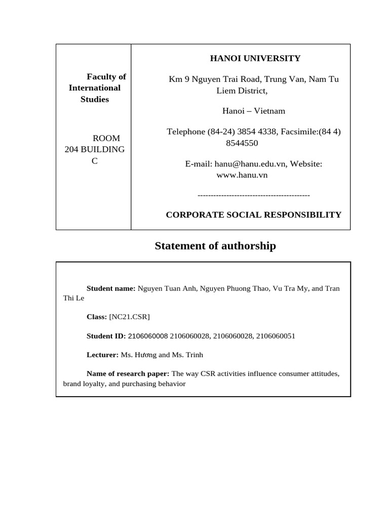 Csr | PDF | Corporate Social Responsibility | Brand