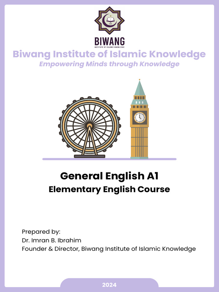 General English A1 - Imran B. Ibrahim | PDF | Verb | Adverb