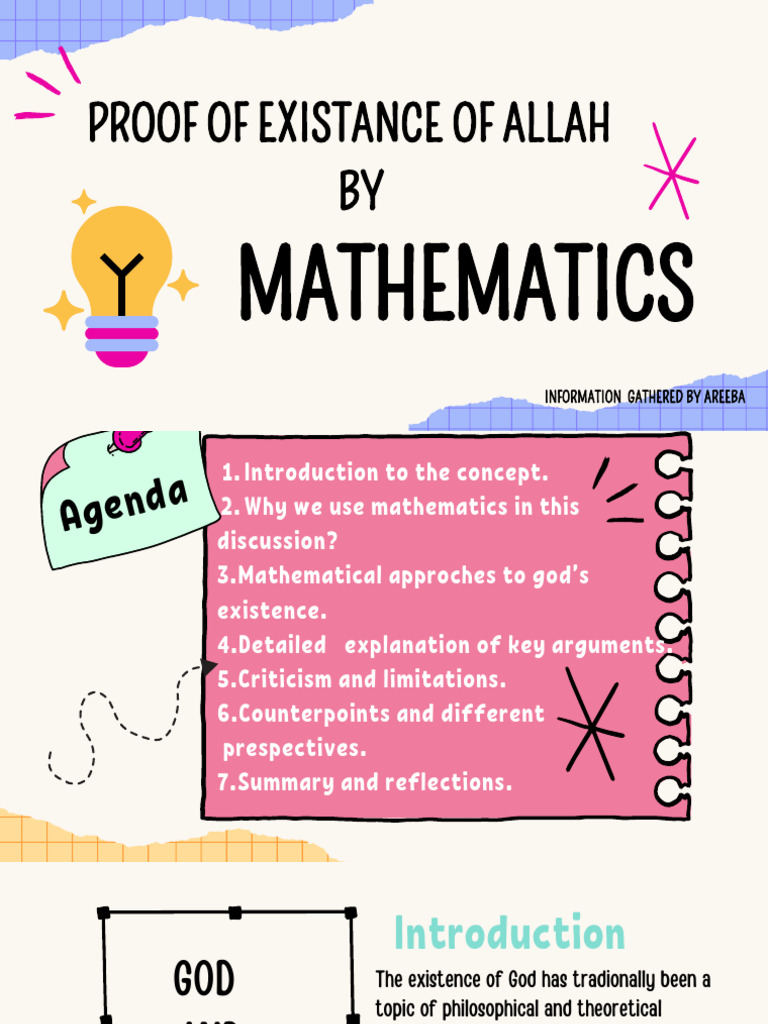 Mathematical Proofs of God's Existence | PDF | Mathematics | Infinity