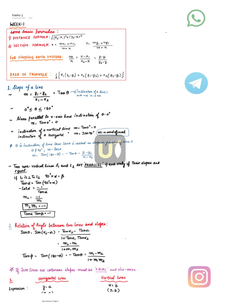 Maths Notes | PDF