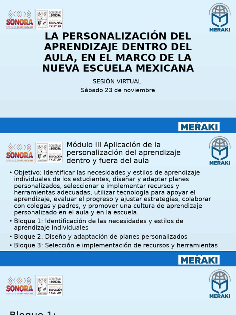 La Personalización Del Aprendizaje Dentro Del Aula 23 de Noviembre ...