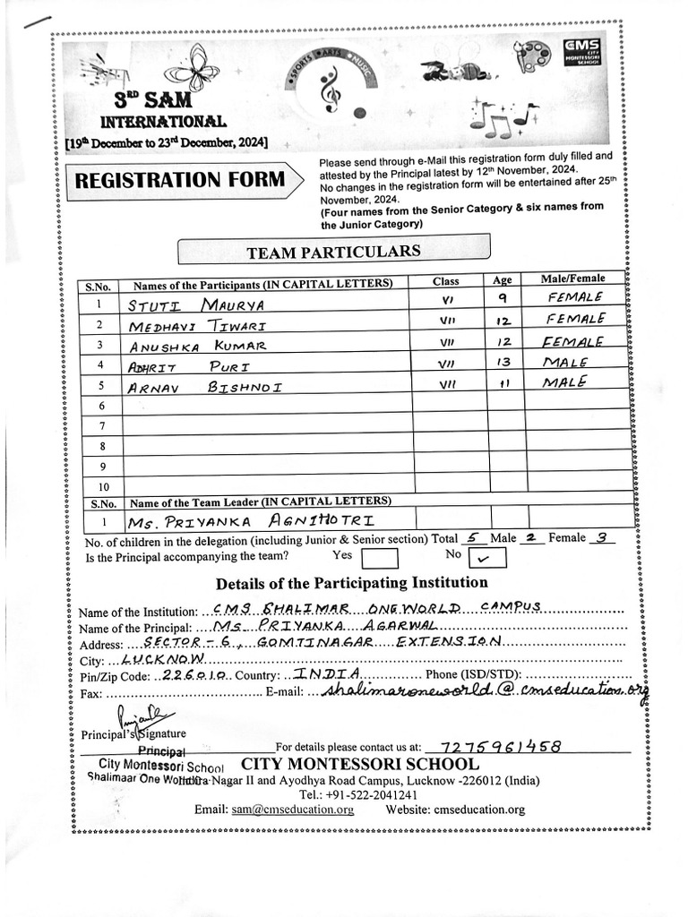 Sam Registration | PDF