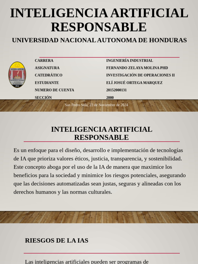 Inteligencia Artificial Responsable y Ética | PDF | Inteligencia ...
