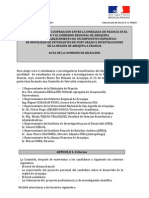 Acta de La Comisión de Selección 2012