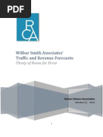 RCA Study--Wilbur Smith Traffic &amp; Revenue Forecasts--012712