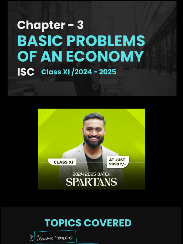 CH 3 Notes Economics | PDF