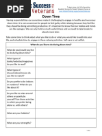 Leisure Interest Survey Checklist | PDF | Recreation | Leisure