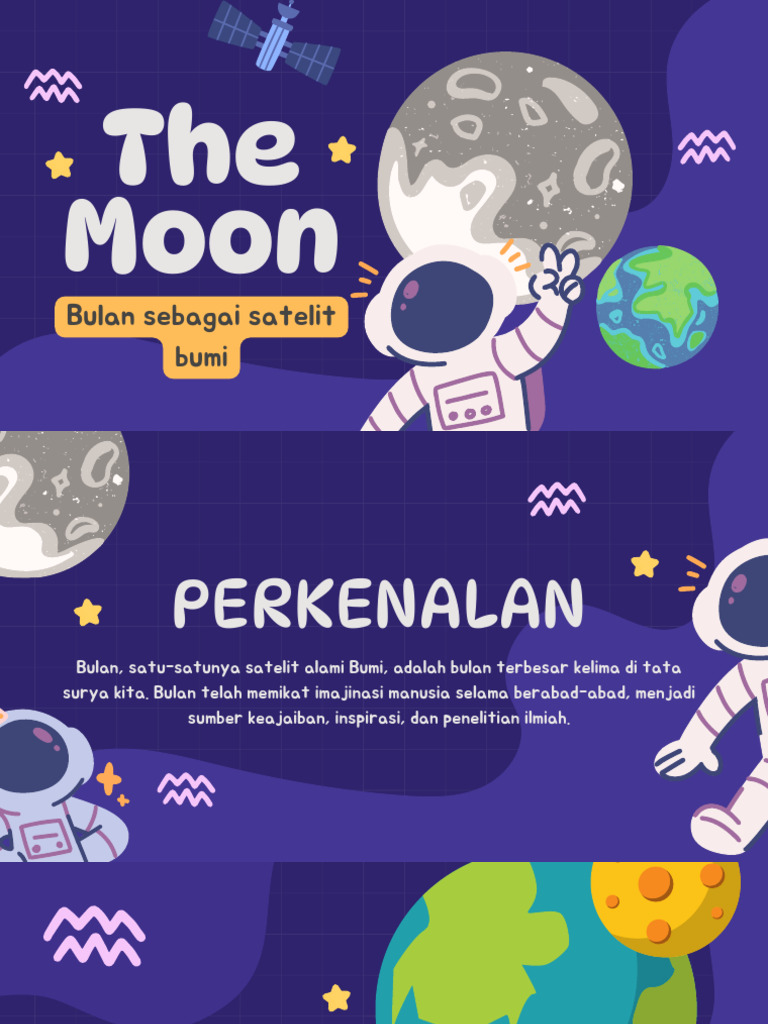 Illustration of The Moon As A Satellite of The Earth - 20241117 ...