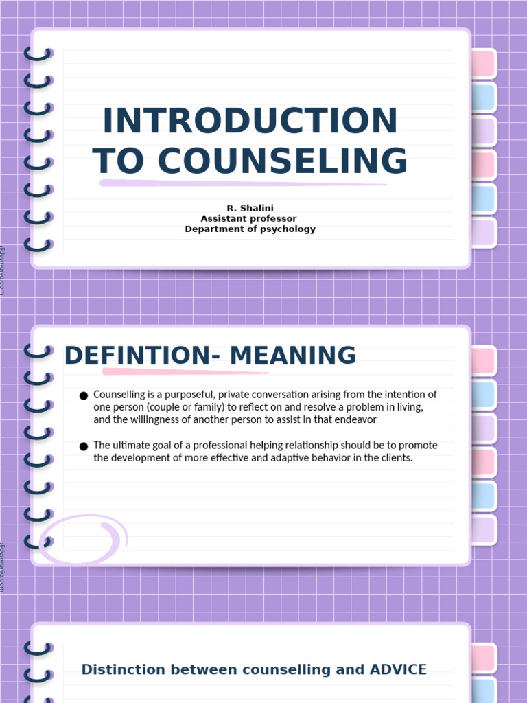 Introduction to Counseling Basics | PDF | Psychotherapy | Psychology