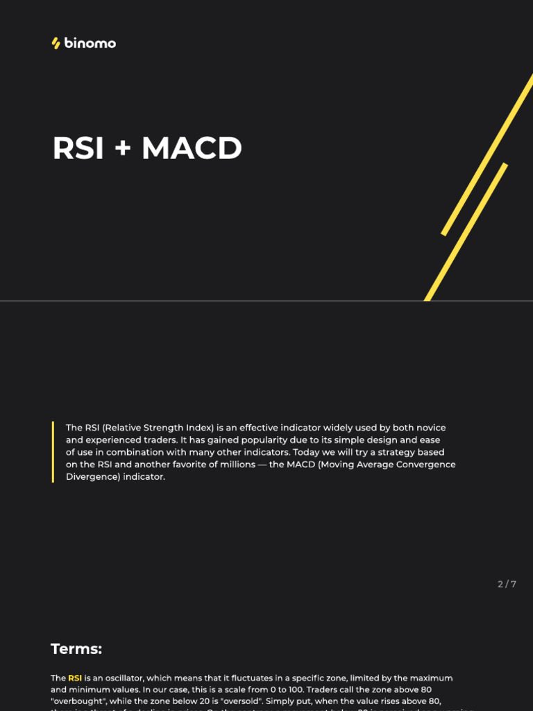 RSI and MACD Trading Strategy Guide | PDF | Investing | Financial Markets