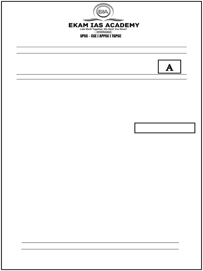 Appsc Group-Ii Mains Test-02 QP Test Dated On (21-11-2024) | PDF