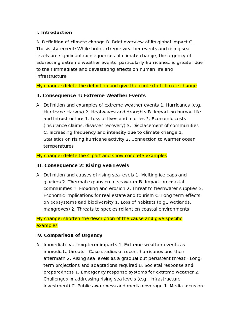 Urgency of Addressing Extreme Weather | PDF | Extreme Weather | Sea ...