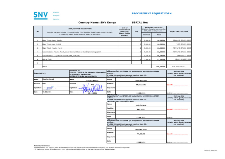 Procurement Request Form 20210829 | PDF | Foreign Exchange Market ...
