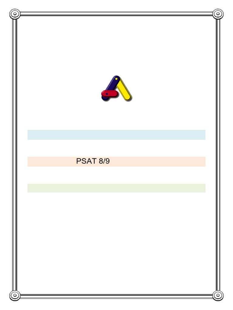 PSAT 89 подготвителни задачи PDF Arithmetic Elementary Mathematics