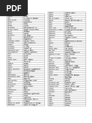 Tamil Dictionary 1