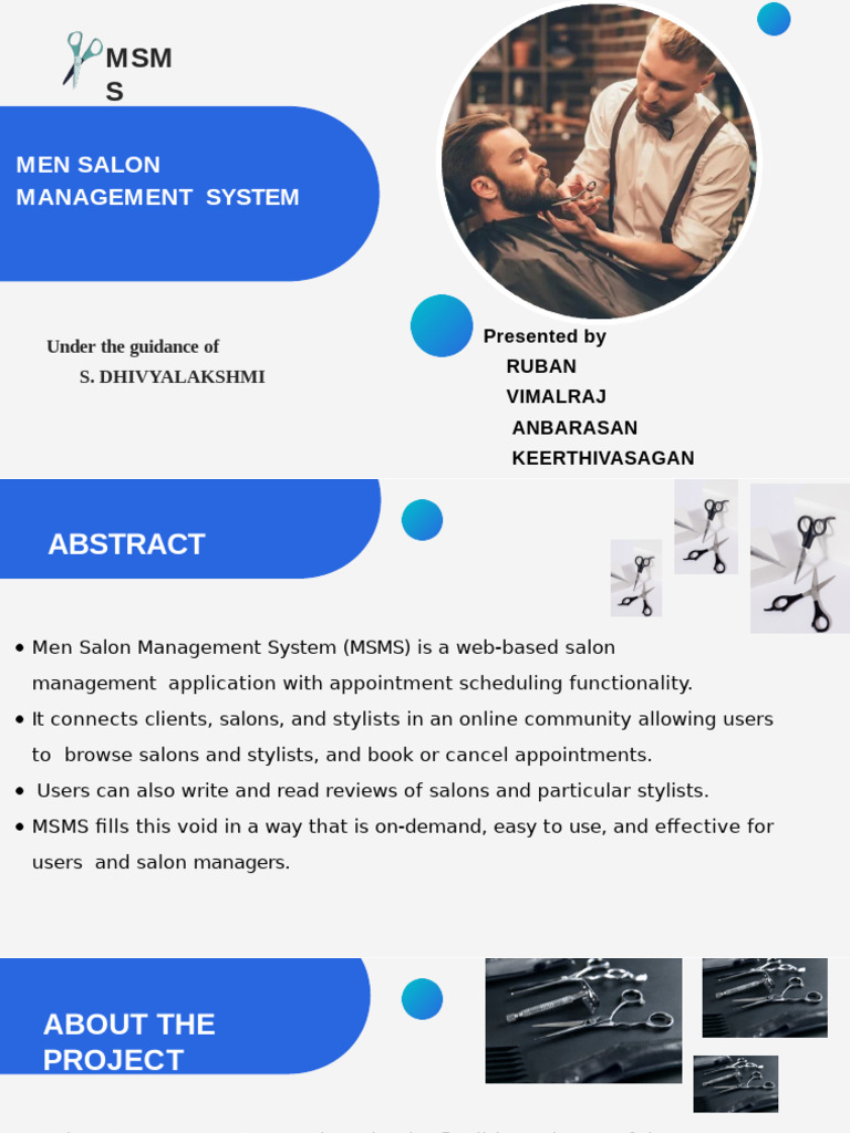 Men Salon Management System | PDF | Information Technology | Computer ...