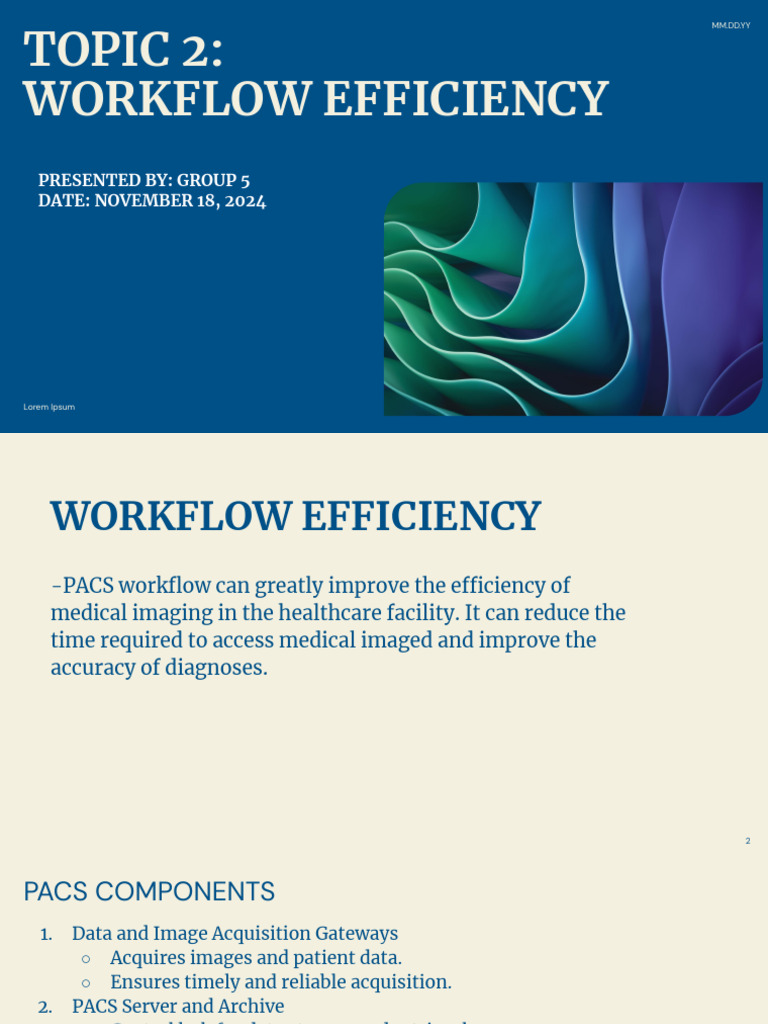 Enhancing Workflow Efficiency in PACS | PDF | Computing | Information ...
