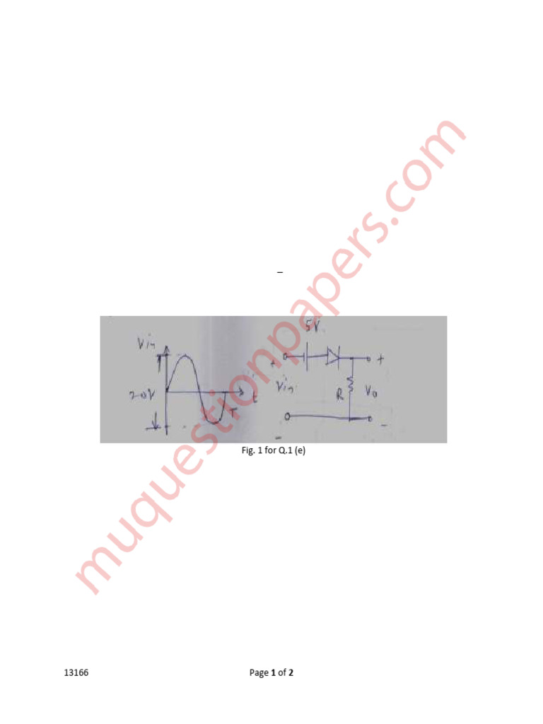 Electronic Devices Exam Questions Guide | PDF | Bipolar Junction ...