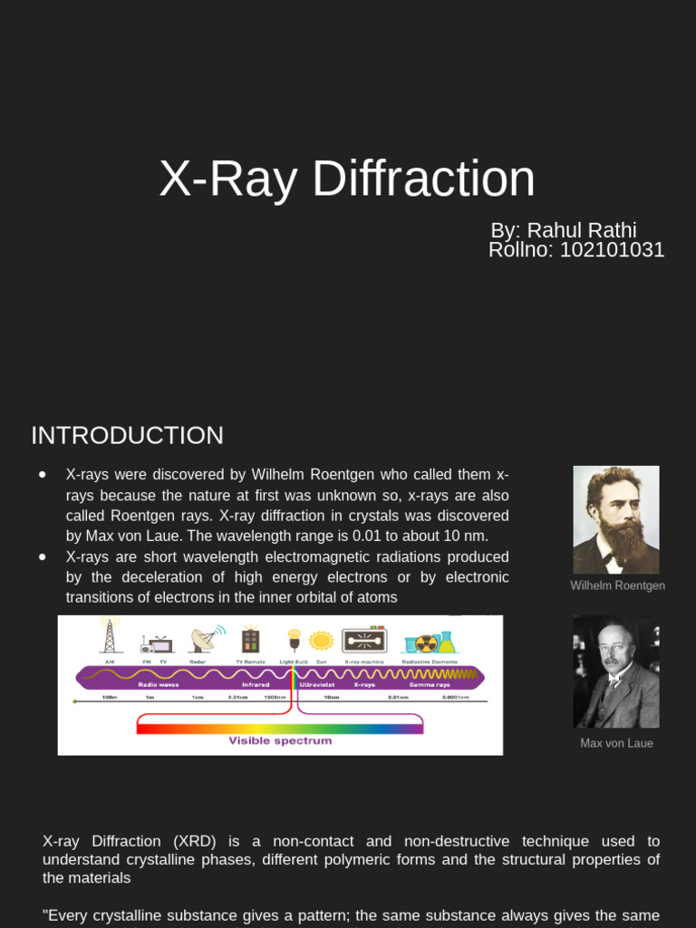 X Ray Diffraction | PDF | X Ray | X Ray Crystallography