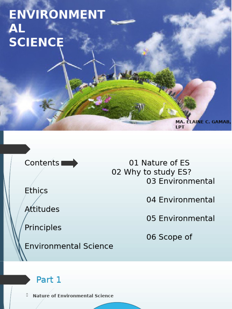 ENVIRONMENTALSCIENCE | PDF | System | Natural Environment