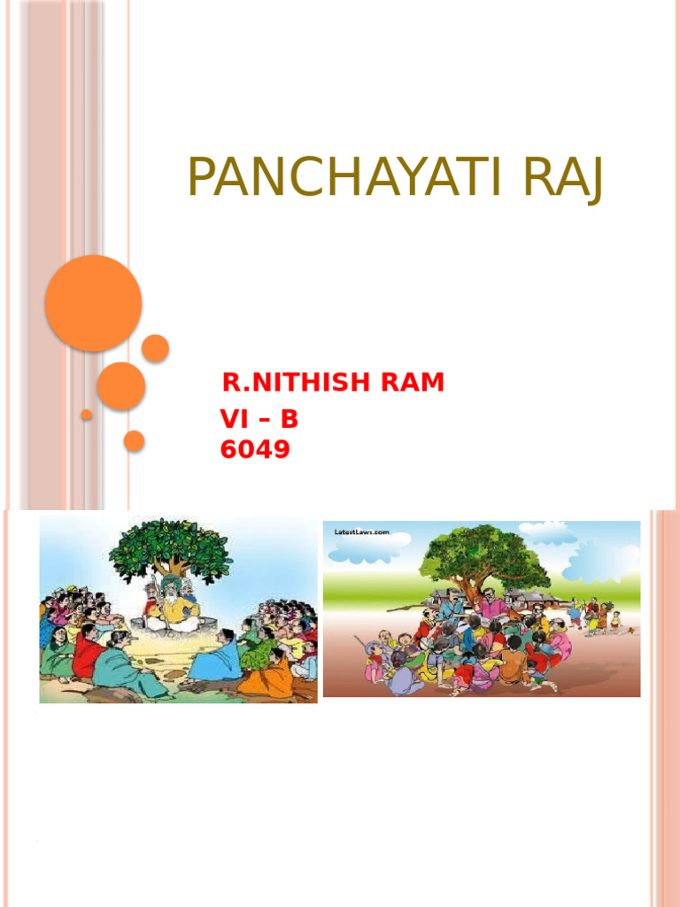Panchayati Raj System Overview | PDF | Government Of India | Politics ...