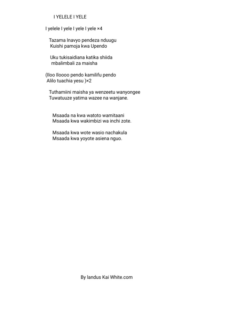 I Yelele I Yele | PDF