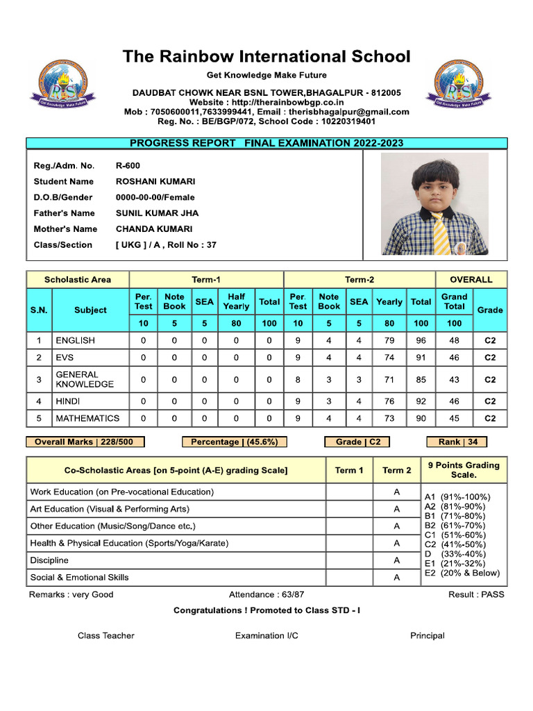 Marks Sheet | PDF