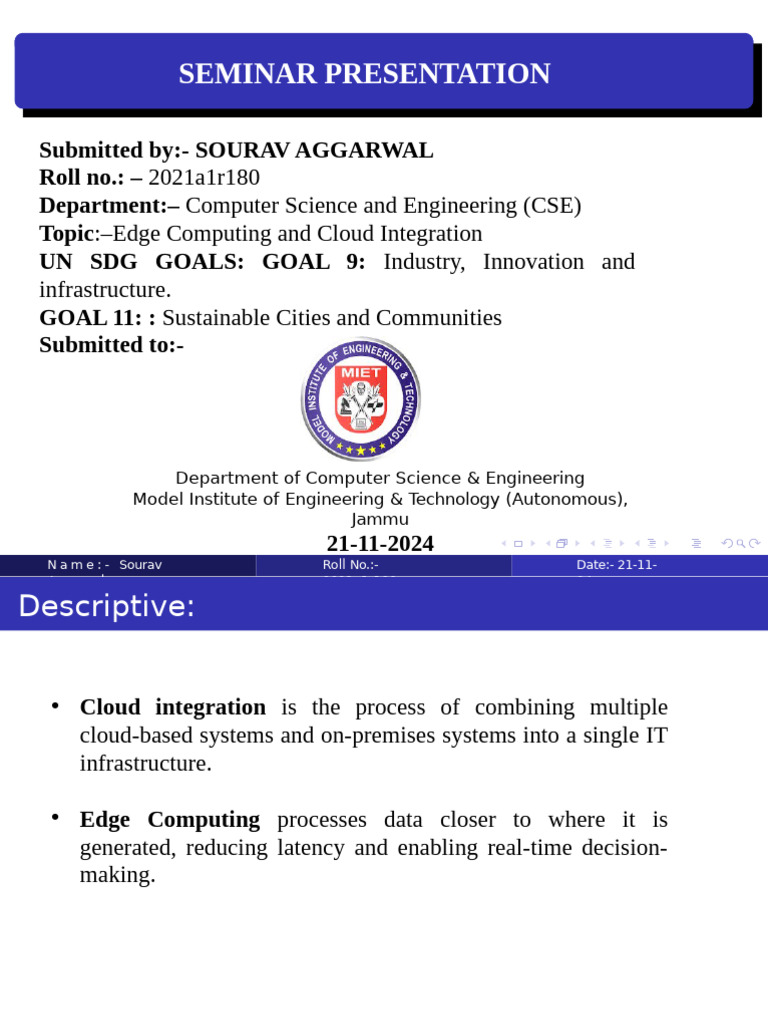 Cloud Integration And Edge Computing Pdf Cloud Computing Internet