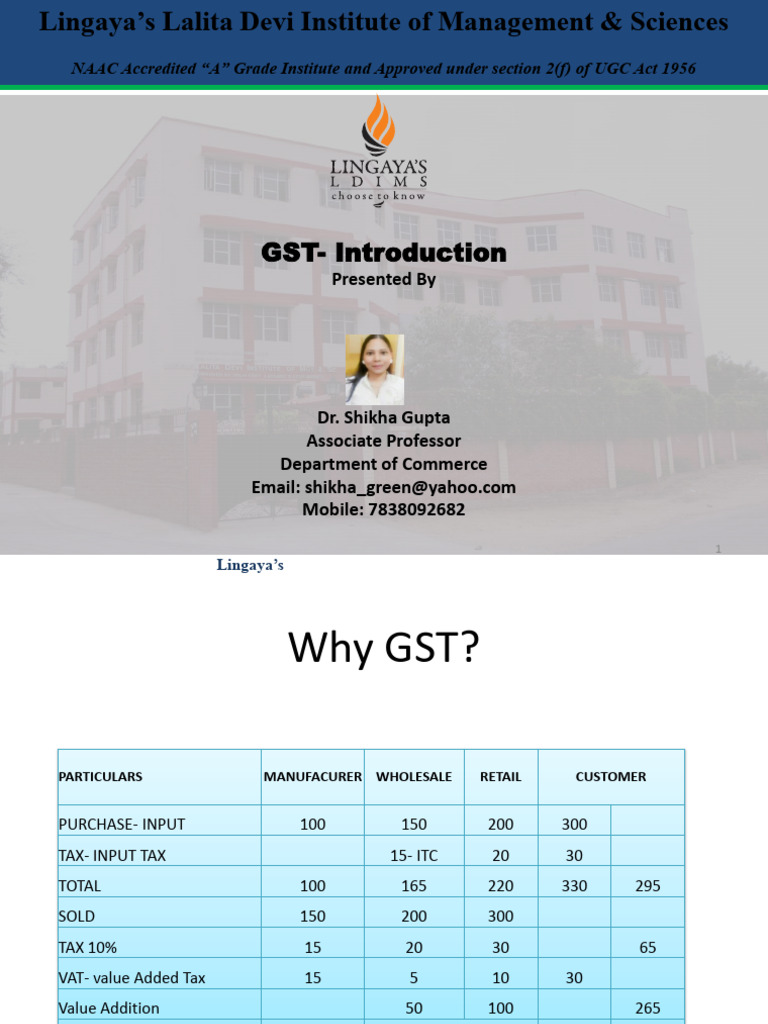 Understanding GST: A Comprehensive Overview | PDF | Taxes | Value Added Tax