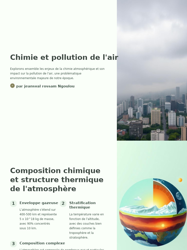 Chimie et pollution de l'air expliquées | PDF | Atmosphère de la Terre ...