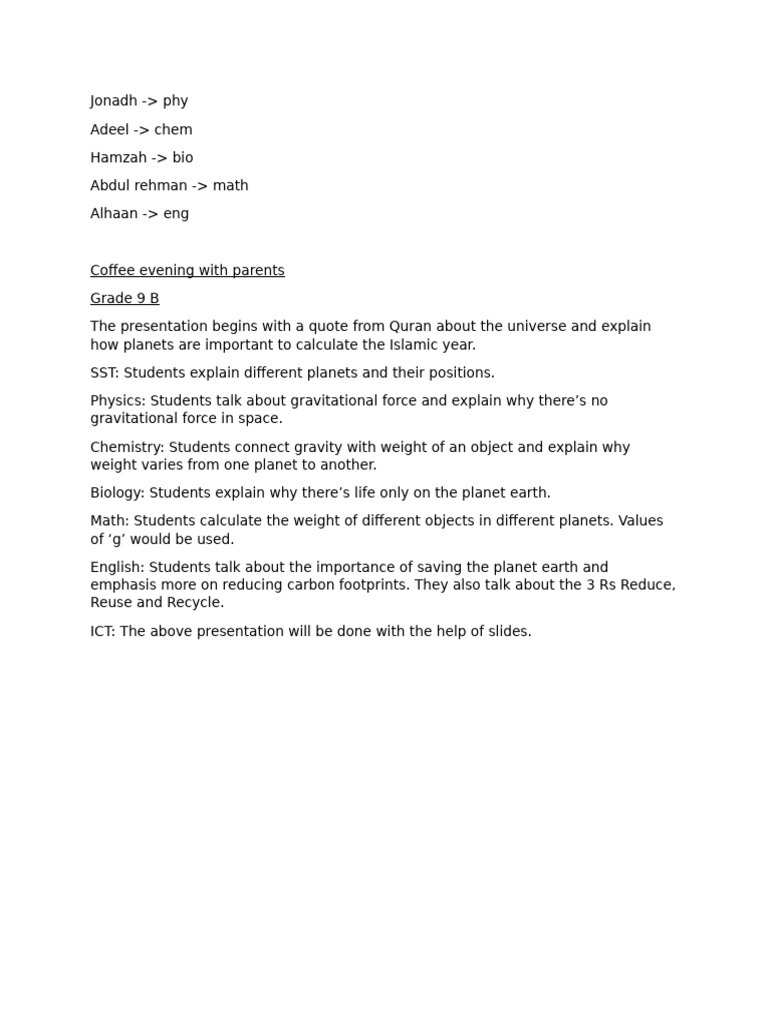 Script For Coffe Evening | PDF