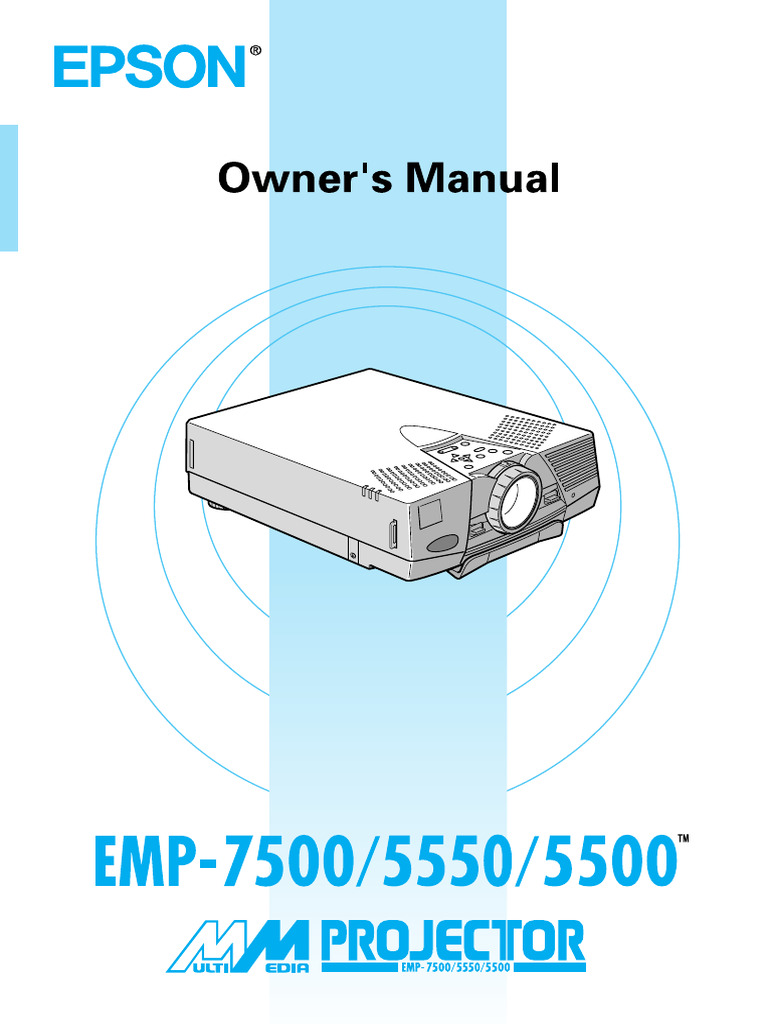 EMP-5500 5550 7500 Owners Manual | PDF | Menu (Computing) | Personal ...