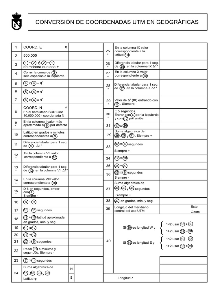 Utm Geo | PDF | Latitud | Geodesia
