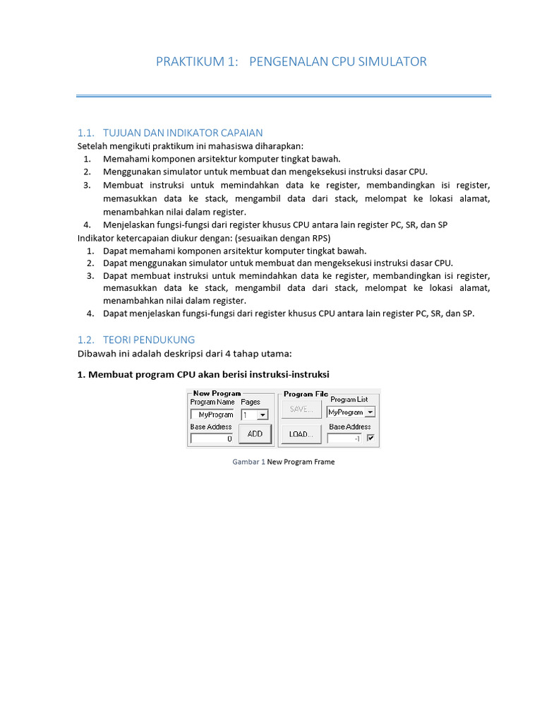 Praktikum 8 - Os - Cpu Simulator | PDF