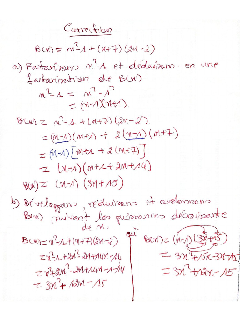 Correction Troisième | PDF
