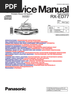 Panasonic RX Ed77 | PDF | Business | Computers