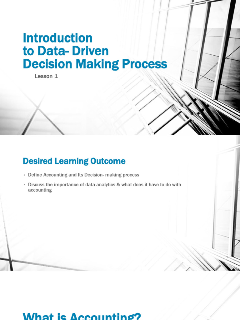 Data-Driven Decision Making in Accounting | PDF | Data Analysis ...